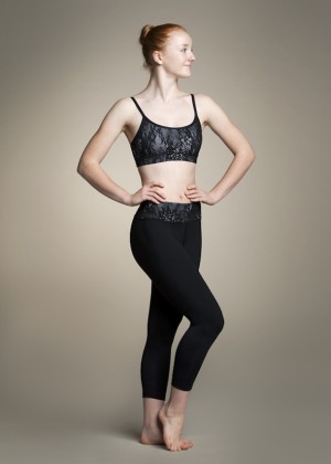 Ainsliewear: Style AW305KL Bra Top in Kara lace and AW417KL Long Capris with Kara Lace Band